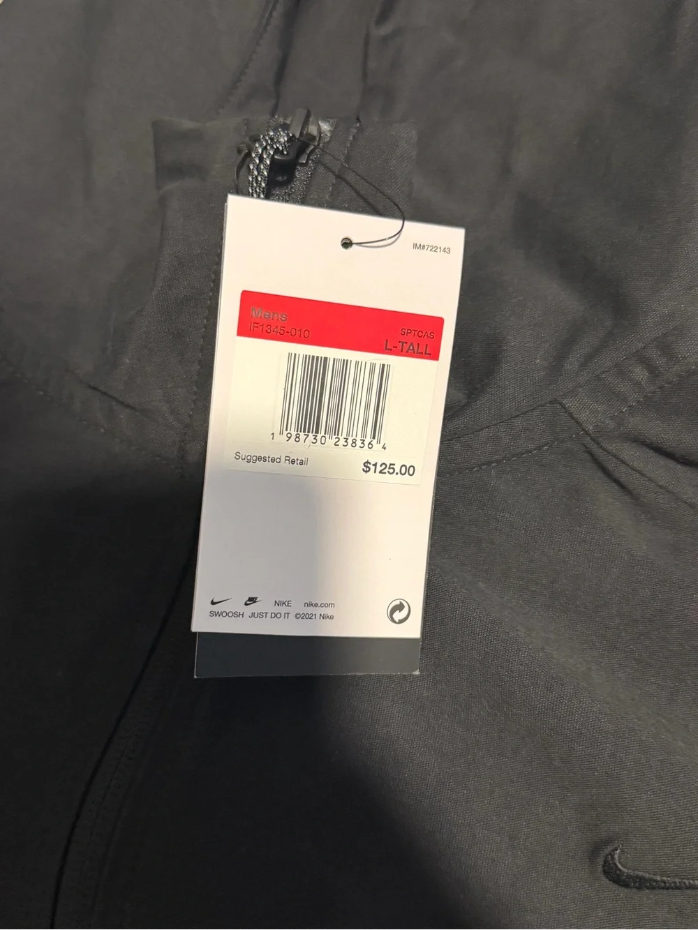 Nike Tech Men's Black Full-Zip Hooded Jacket